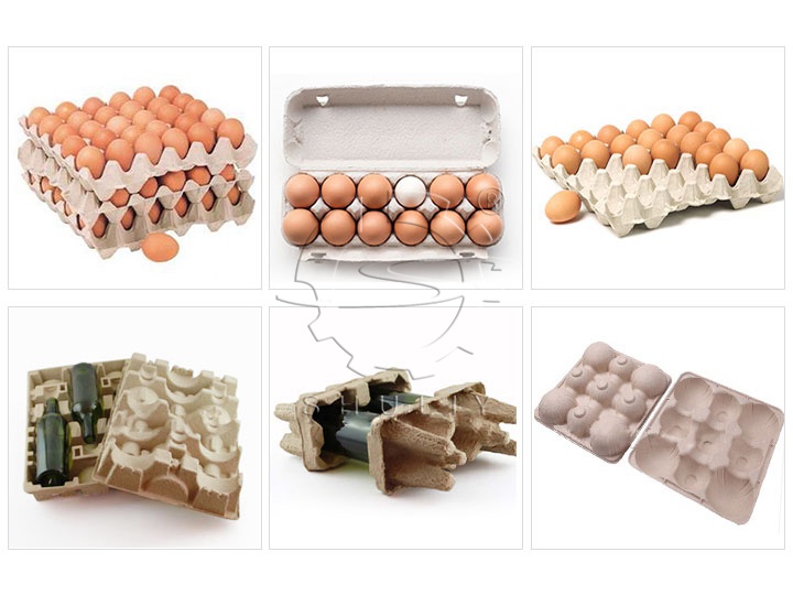 paper trays from egg carton making machine