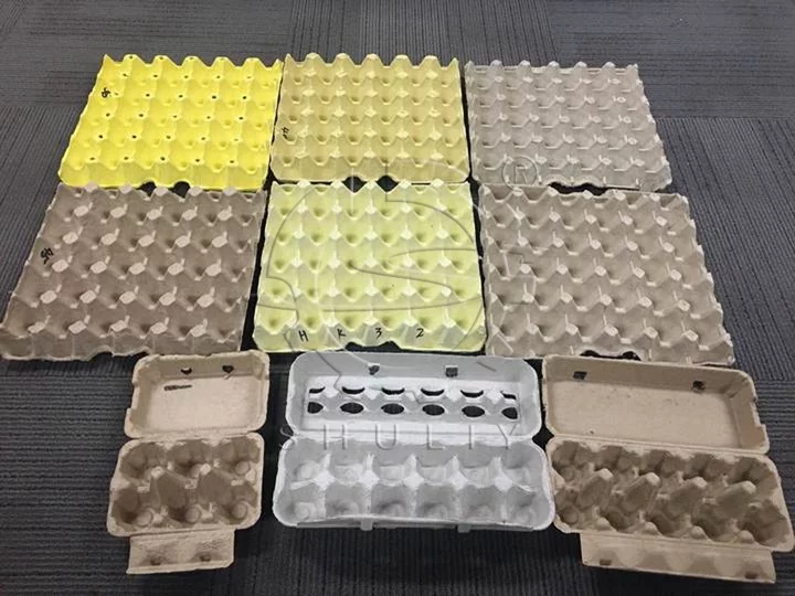 egg trays from machine