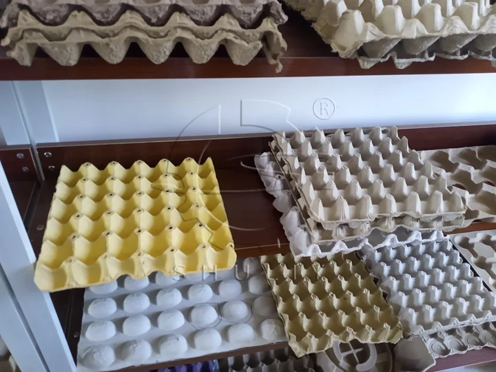 egg trays from machine